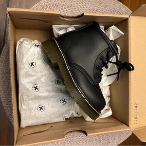 Dr. Martens Black Kids Boots